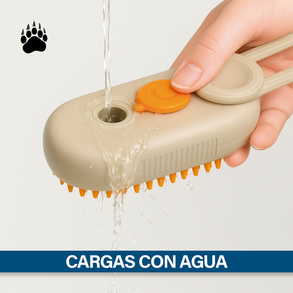 Cepillo a Vapor 3 en 1 + Rodillo Quita Pelos Guau&Michi©