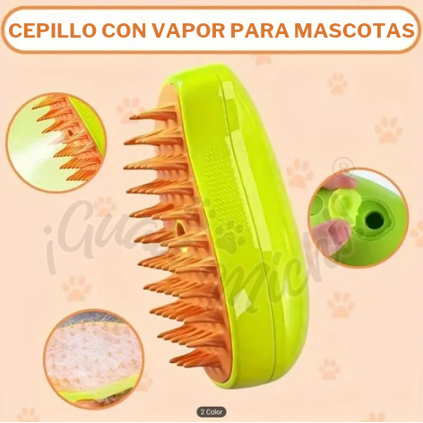 Peine vaporizador quita pelos - Perros - Gatos - Conejos - Hamters