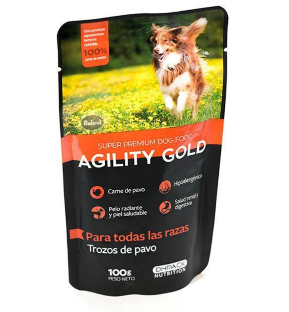 Agility Gold Perros Pouch De Trozos De Pavo