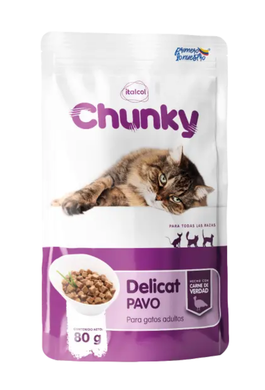 Chunky Pouch Delicat Trozos De Pavo